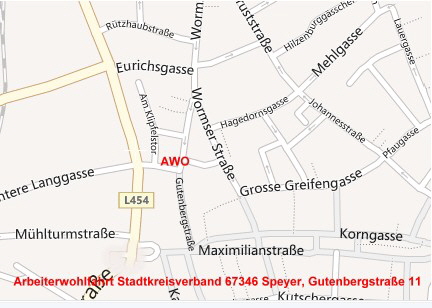 AWO Stadtplan